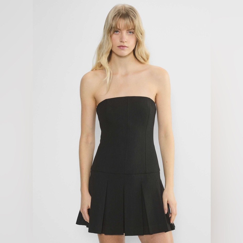 Aritzia  Wilfred Softly structured pleated mini dress